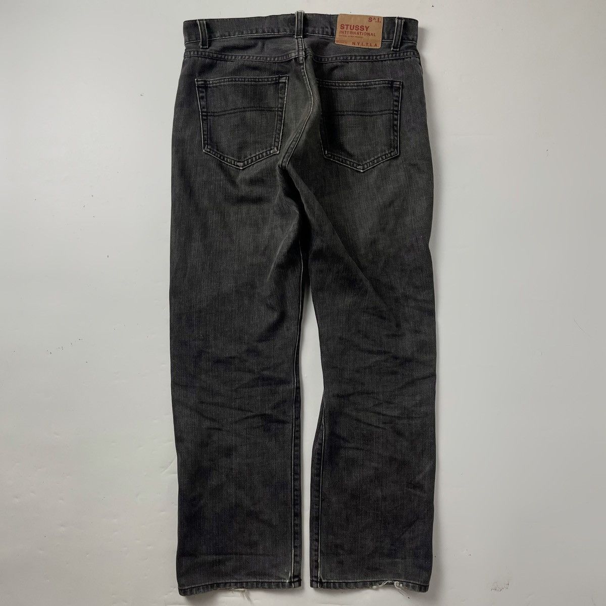 Stussy × Vintage VINTAGE 00's BLACK JEANS STUSSY Size US 32 / EU 48 - 2 Thumbnail