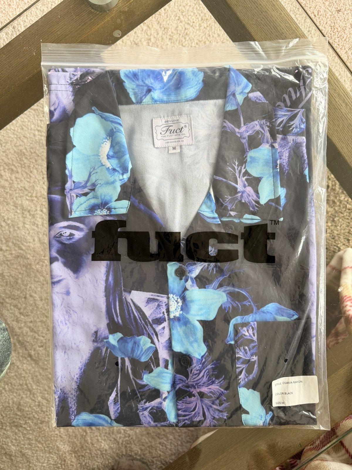 FUCT FUCT War On Drugs Osama Aloha Shirt Black Medium Size US M / EU 48-50 / 2 - 2 Thumbnail