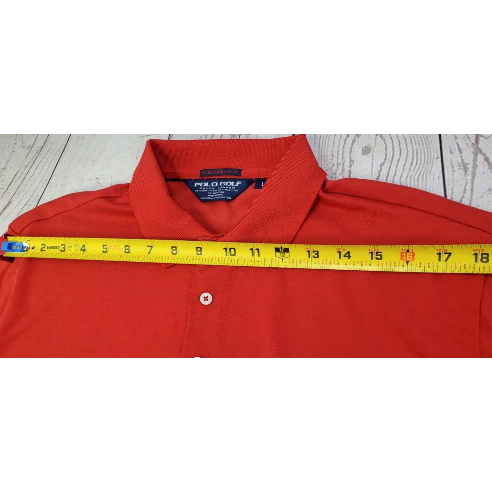 Polo Ralph Lauren Polo Ralph Lauren Golf Pima Performance Shirt Men L Red PGA 2014 Valhalla EUC Size US L / EU 52-54 / 3 - 7 Thumbnail