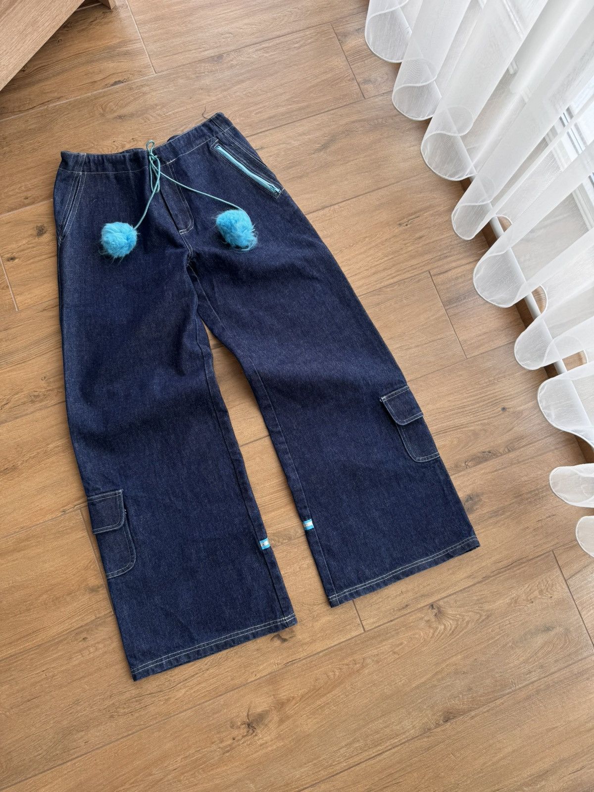 Japanese Brand × Vintage Vintage Auruze for Beau Baker 90s Skate Wide Leg Denim Jeans Size US 30 / EU 46 - 3 Thumbnail