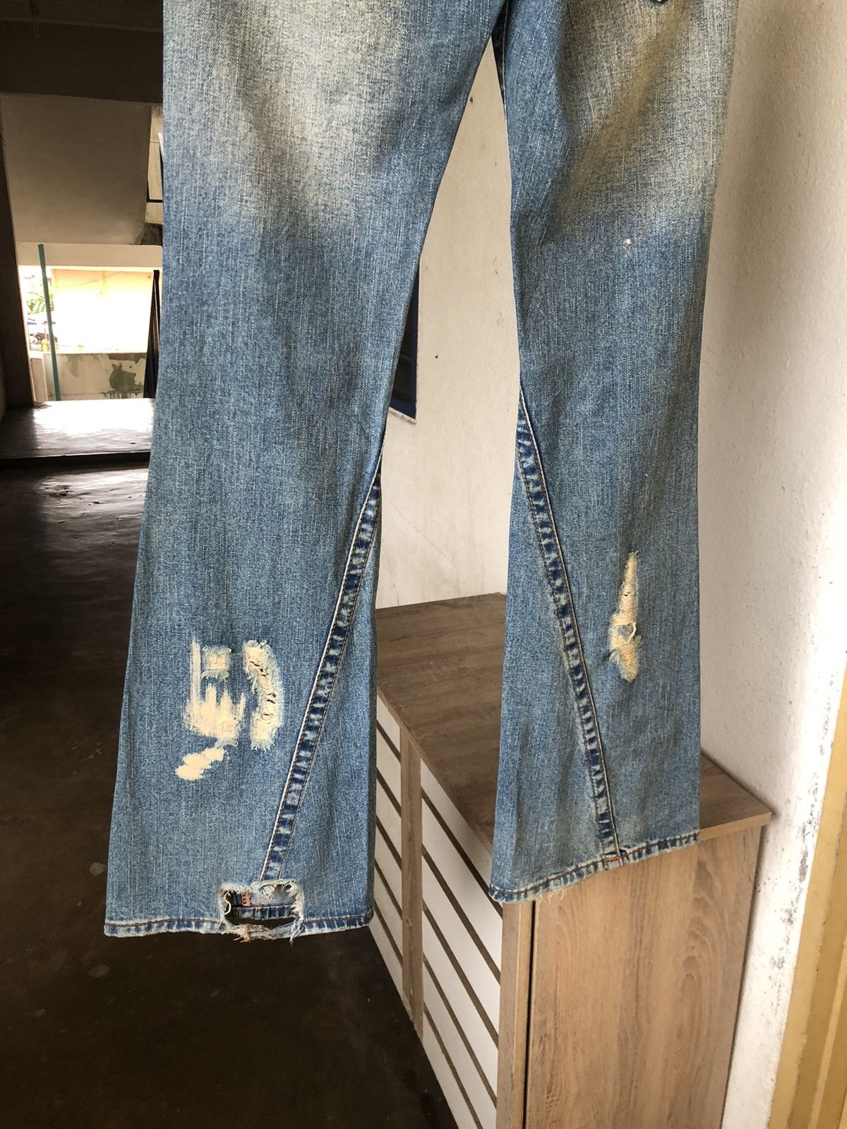 True Religion Rare❗️Vintage True Religion Distressed Boot Cut Jeans Size 26" / US 2 / IT 38 - 13 Thumbnail