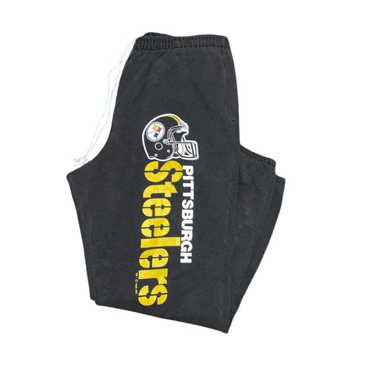 Hummel VINTAGE 90s Hummel Pittsburgh Steelers Football Sweatpant XL Size US 42 / EU 58 - 2 Thumbnail