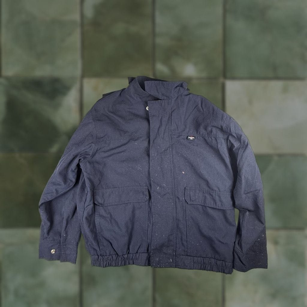 Vintage Bulwark Jacket Mens L Blue Flame Resistant Bomber Workwear Shirt? Size US L / EU 52-54 / 3 - 1 Thumbnail