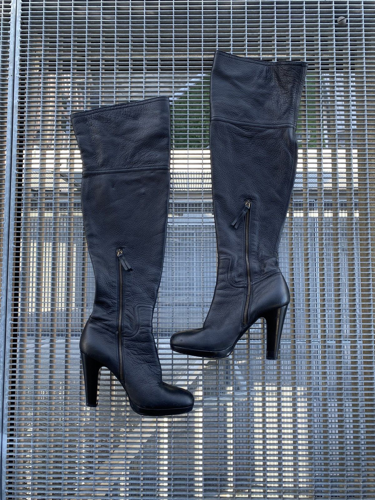 Miu Miu Miu Miu Leather Knee Length Boots Size US 10 / IT 40 - 2 Thumbnail