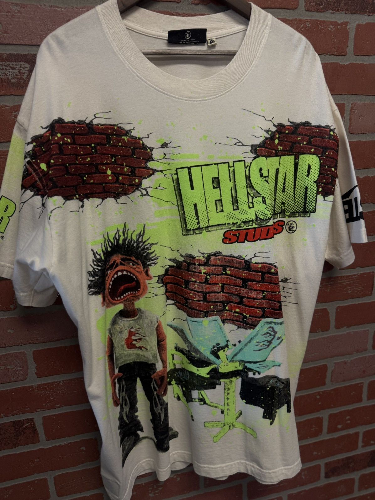 HELLSTAR Hellstar “Brick Wall” Tee Shirt Size XXL (NEW) Size US XXL / EU 58 / 5 - 3 Thumbnail