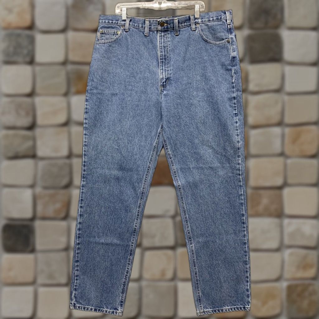 Carhartt VINTAGE Carhartt Blue Jeans Size 42 X 32 1/2 Actual Straight Traditional Fit Denim READ Size US 42 / EU 58 - 1 Thumbnail