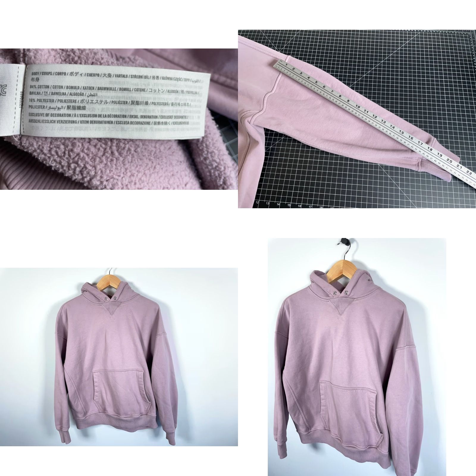 Abercrombie & Fitch VINTAGE Abercrombie & Fitch Oversized Hoodie Men's L Purple Heavyweight Sweatshirt Size US L / EU 52-54 / 3 - 8 Thumbnail