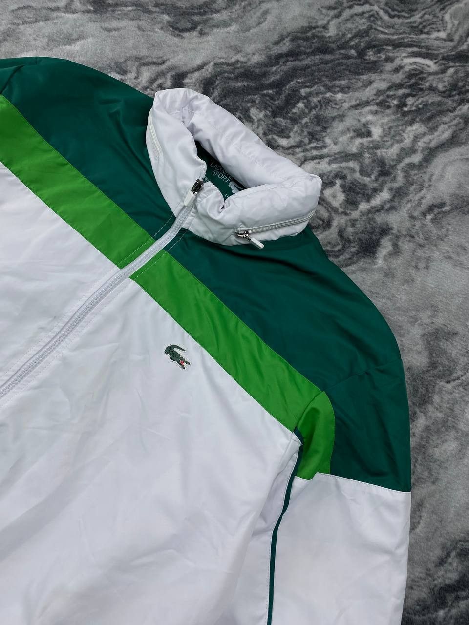 Lacoste Lacoste Sport Striped Windbreaker Jacket Size US XL / EU 56 / 4 - 2 Thumbnail