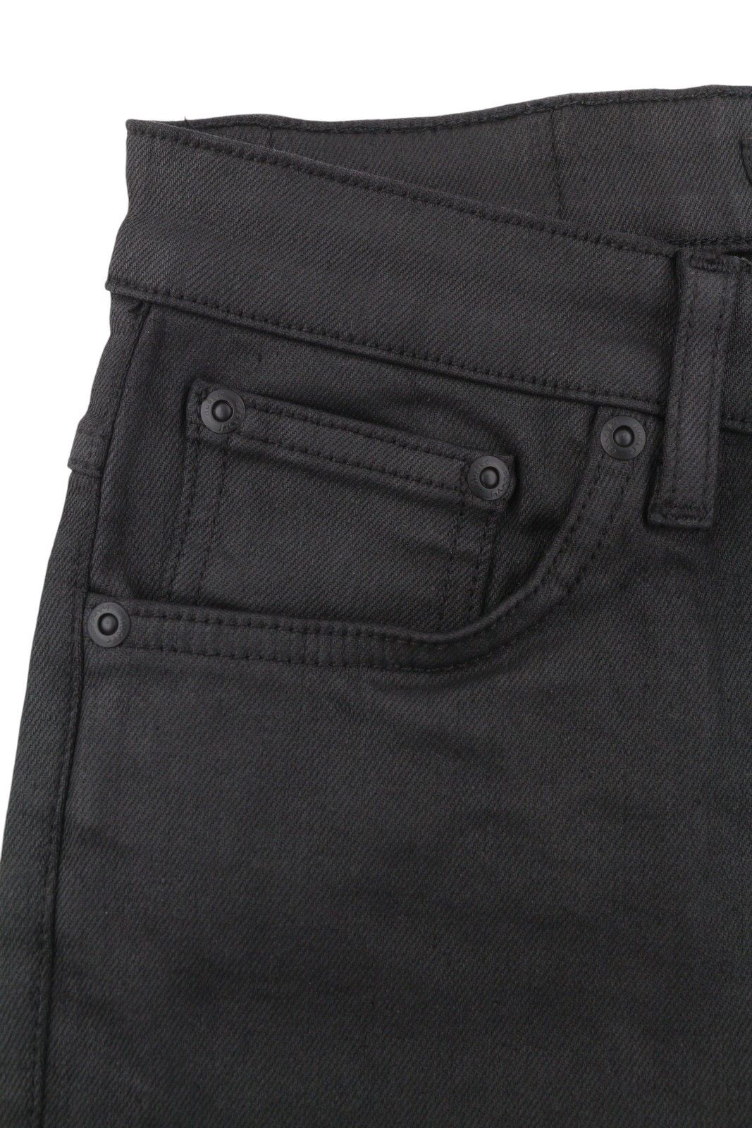 Nudie Jeans HIGHTOP TILDE BLACK W27/L32 Coated Skinny Jeans 87254 Size 27" / US 4 / IT 40 - 8 Thumbnail