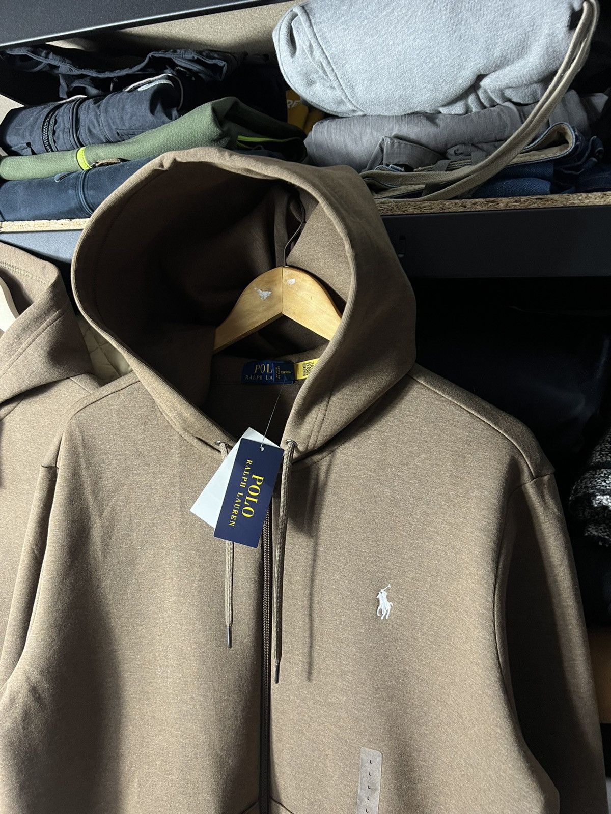 Polo Ralph Lauren 🔥 Polo Ralph Lauren Full Zip Hoodie Brown Up Sweatshirt Size US M / EU 48-50 / 2 - 3 Thumbnail