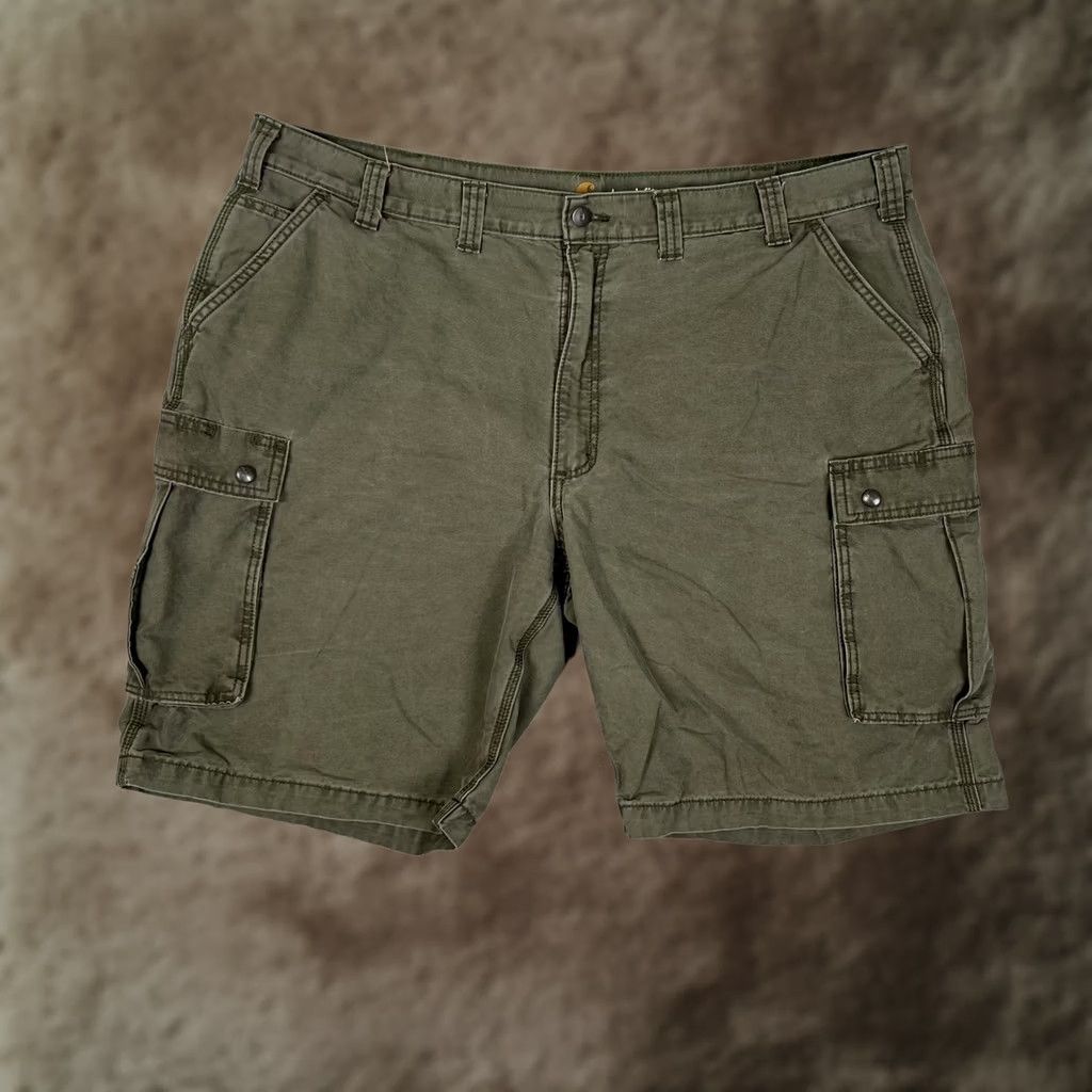 Carhartt VINTAGE Carhartt Cargo Shorts Mens 44 Green Canvas Relaxed Fit 10 Inseam Workwear READ Size US 44 / EU 60 - 1 Thumbnail