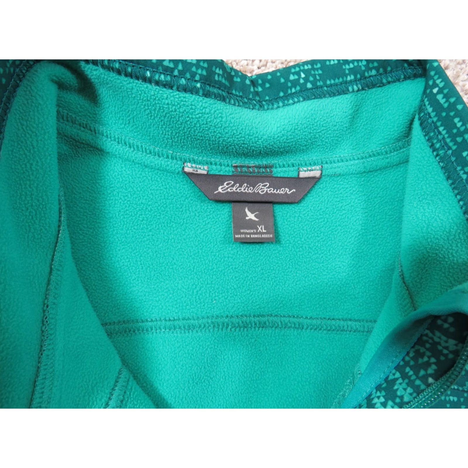 Eddie Bauer Eddie Bauer Jacket Women's XL Green Patterned Voyager Flexion Heather Zipper All Seasons Lining Polyester Regular Size XL / US 12-14 / IT 48-50 - 6 Thumbnail