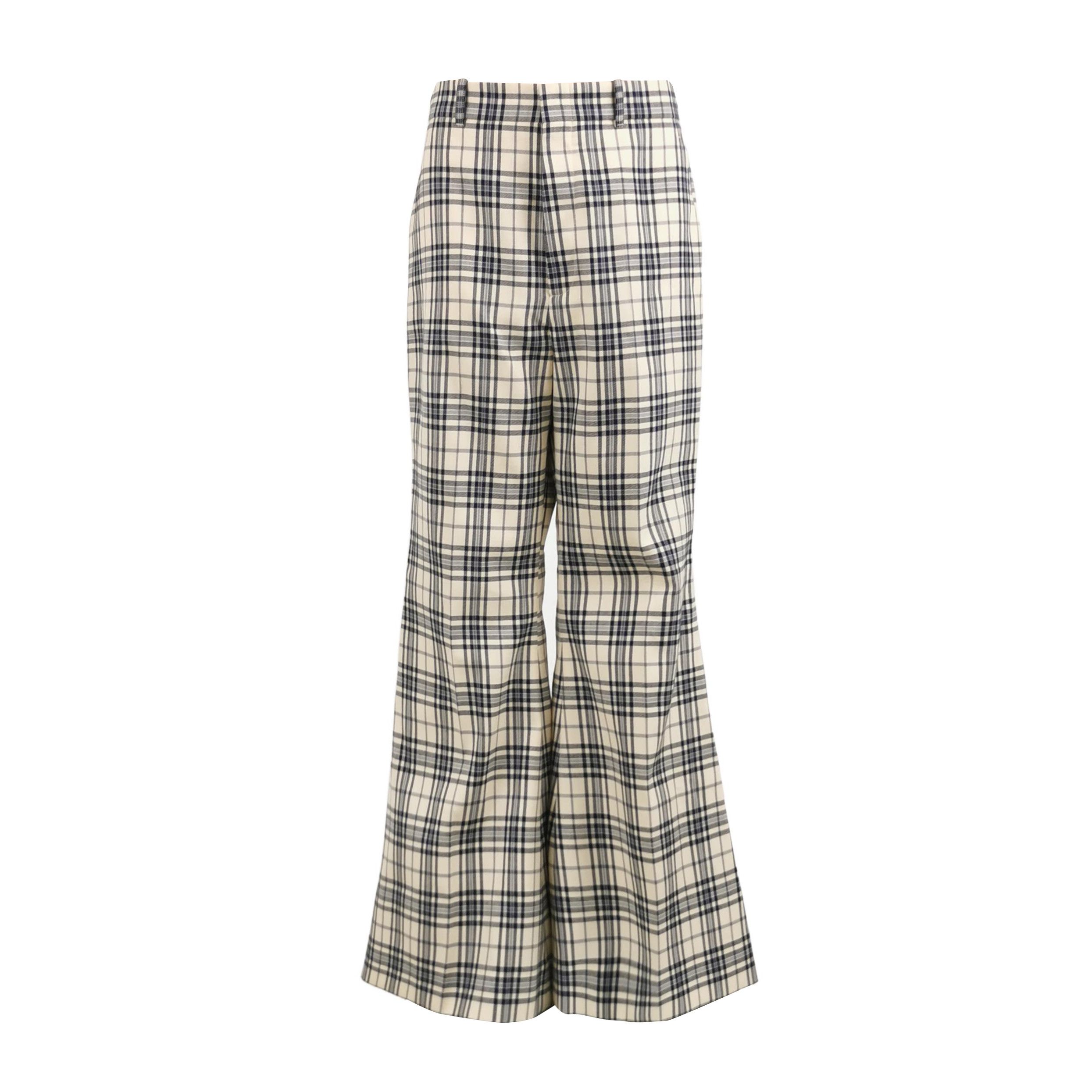 Gucci Gucci Plaid Wool Trousers Size 42 Size 28" / US 6 / IT 42 - 1 Thumbnail