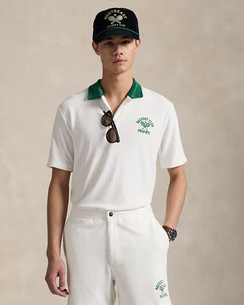 Polo Ralph Lauren Polo Ralph Lauren Standard Fit Terry Tennis Shirt White XL Size US XL / EU 56 / 4 - 1 Thumbnail