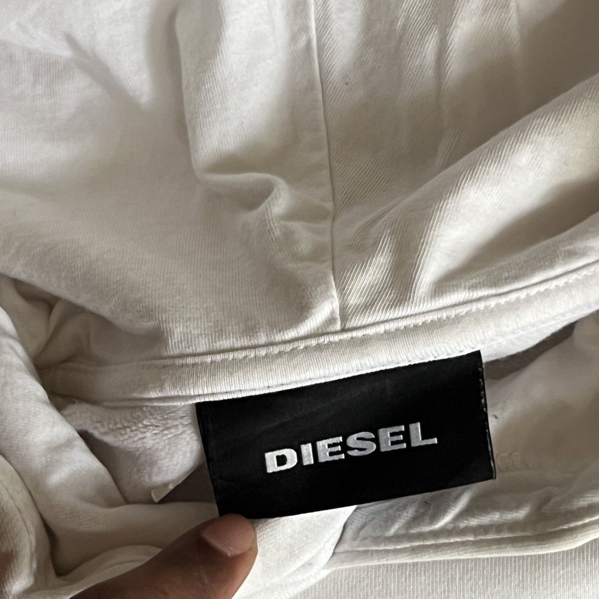 Diesel “DIESEL” WHITE HOODIE Size US L / EU 52-54 / 3 - 7 Thumbnail
