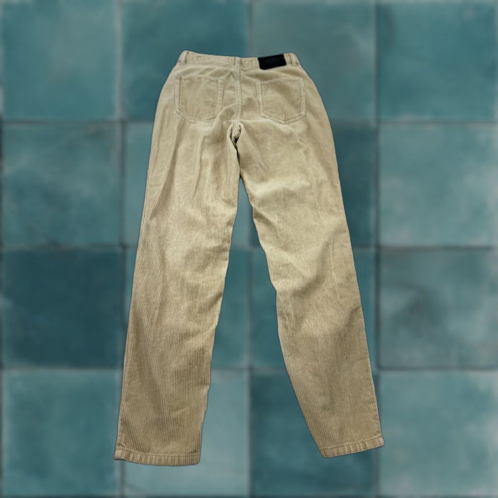 Bdg BDG Pants Women 28 Light Khaki Corduroy High Rise Mom Ankle Beige Cotton Solid Ladies Pants Size 28" / US 6 / IT 42 - 1 Thumbnail