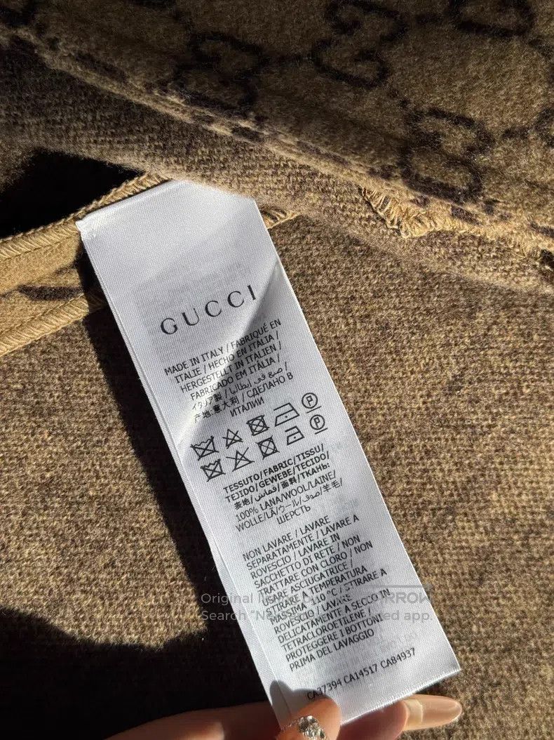 Gucci Gucci Full-printed cloak coat Size ONE SIZE - 3 Thumbnail