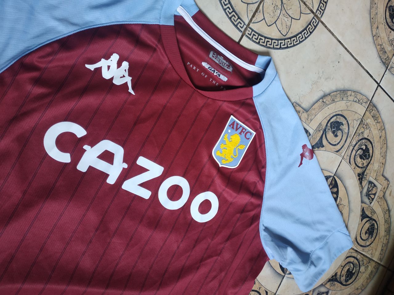 Kappa Kappa Aston Villa 2020 Grealish #10 Kombat Jersey XL Size US XL / EU 56 / 4 - 9 Thumbnail