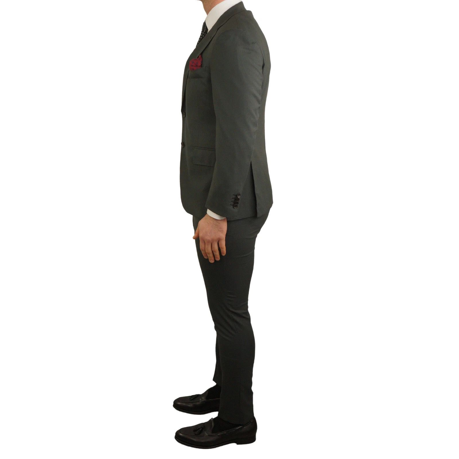 Suitsupply Men Suitsupply Suit Lazio Rustic Tropical Skinny Leg US42S Size 42S - 4 Thumbnail