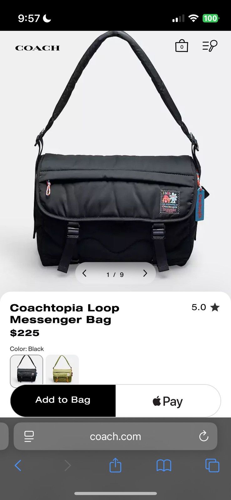 Coach Coachtopia Loop Messenger Bag Size ONE SIZE - 11 Thumbnail