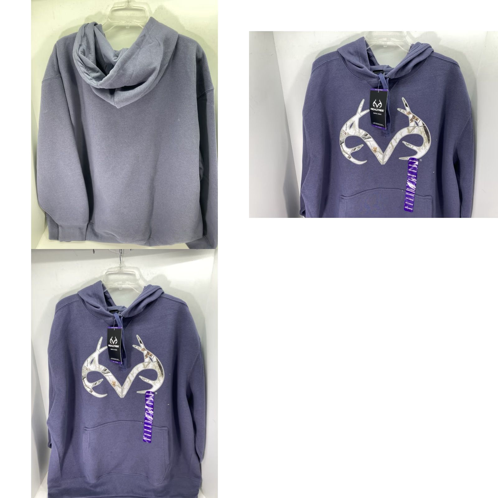 Realtree Realtree Hoodie Sweatshirt Men 2XL Gray Graphic Logo Pullover Cotton NWT Size US XXL / EU 58 / 5 - 9 Thumbnail