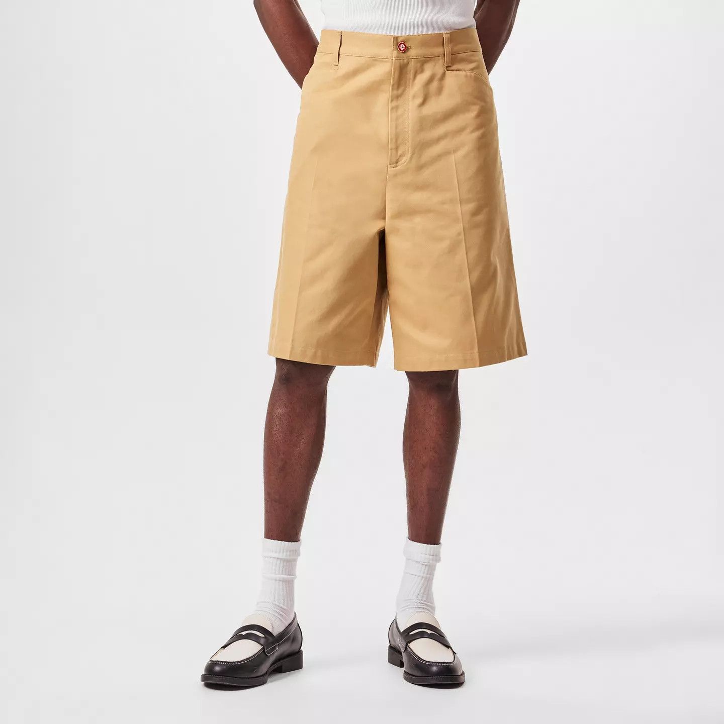 Casablanca o1g2r1mq0426 Tailored Chino Shorts in Beige Size US 32 / EU 48 - 3 Thumbnail