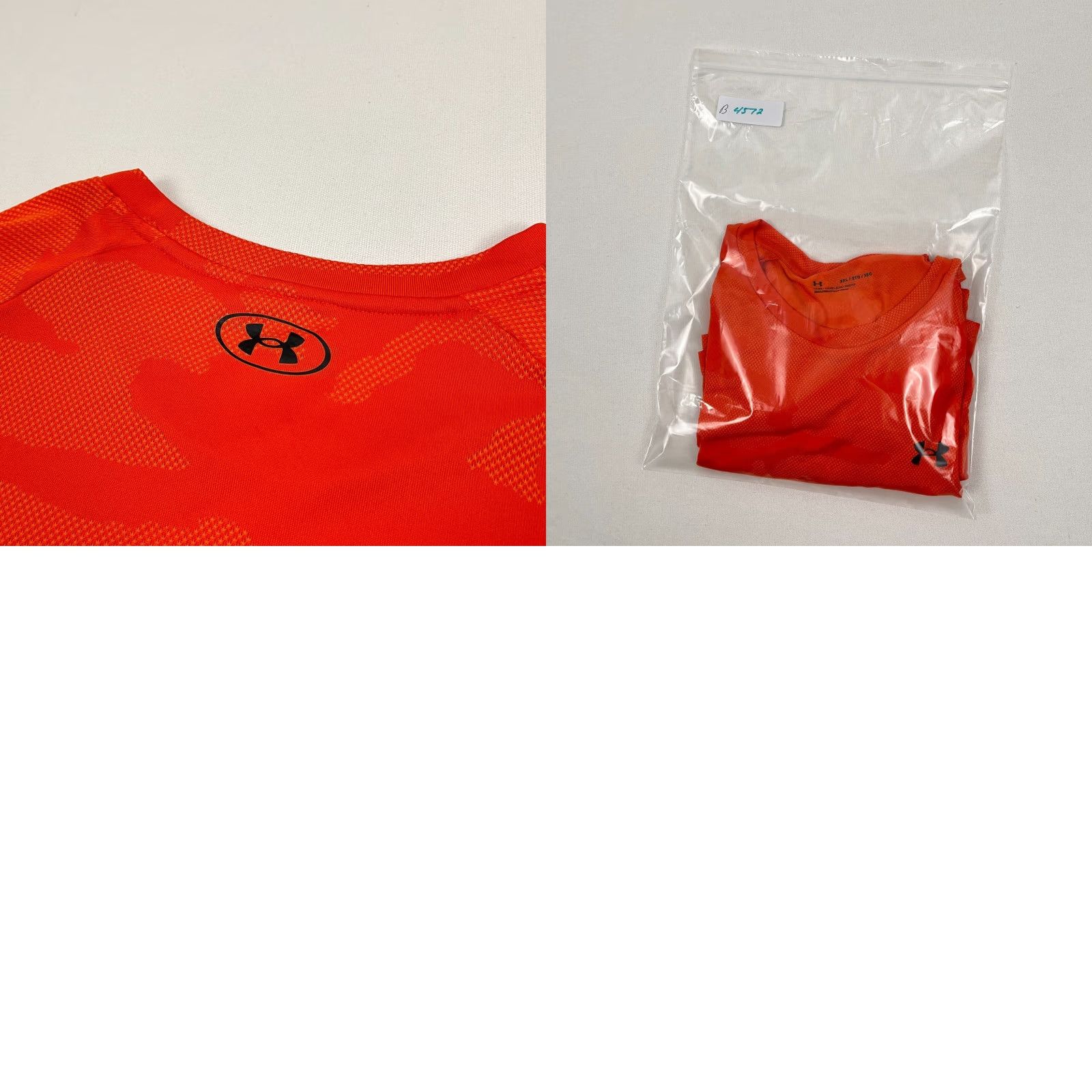 Under Armour Under Armour Shirt Mens 3XL Orange Camouflage Active Training Workout Lifting Shirt Size US XXL / EU 58 / 5 - 8 Thumbnail