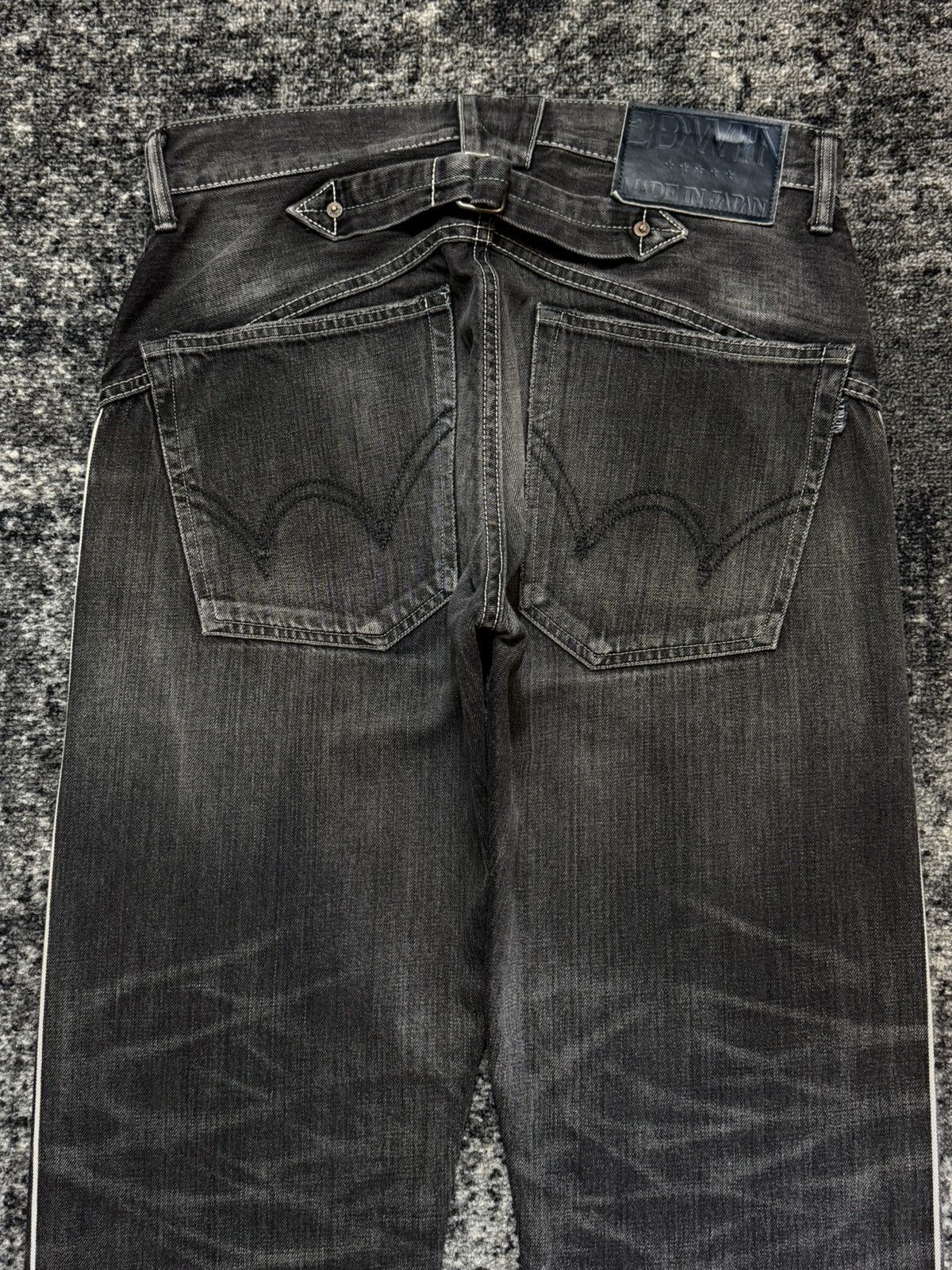 Edwin vintage Edwin Japan selvedge buckle belt denim jeans 1990s Size US 30 / EU 46 - 5 Thumbnail