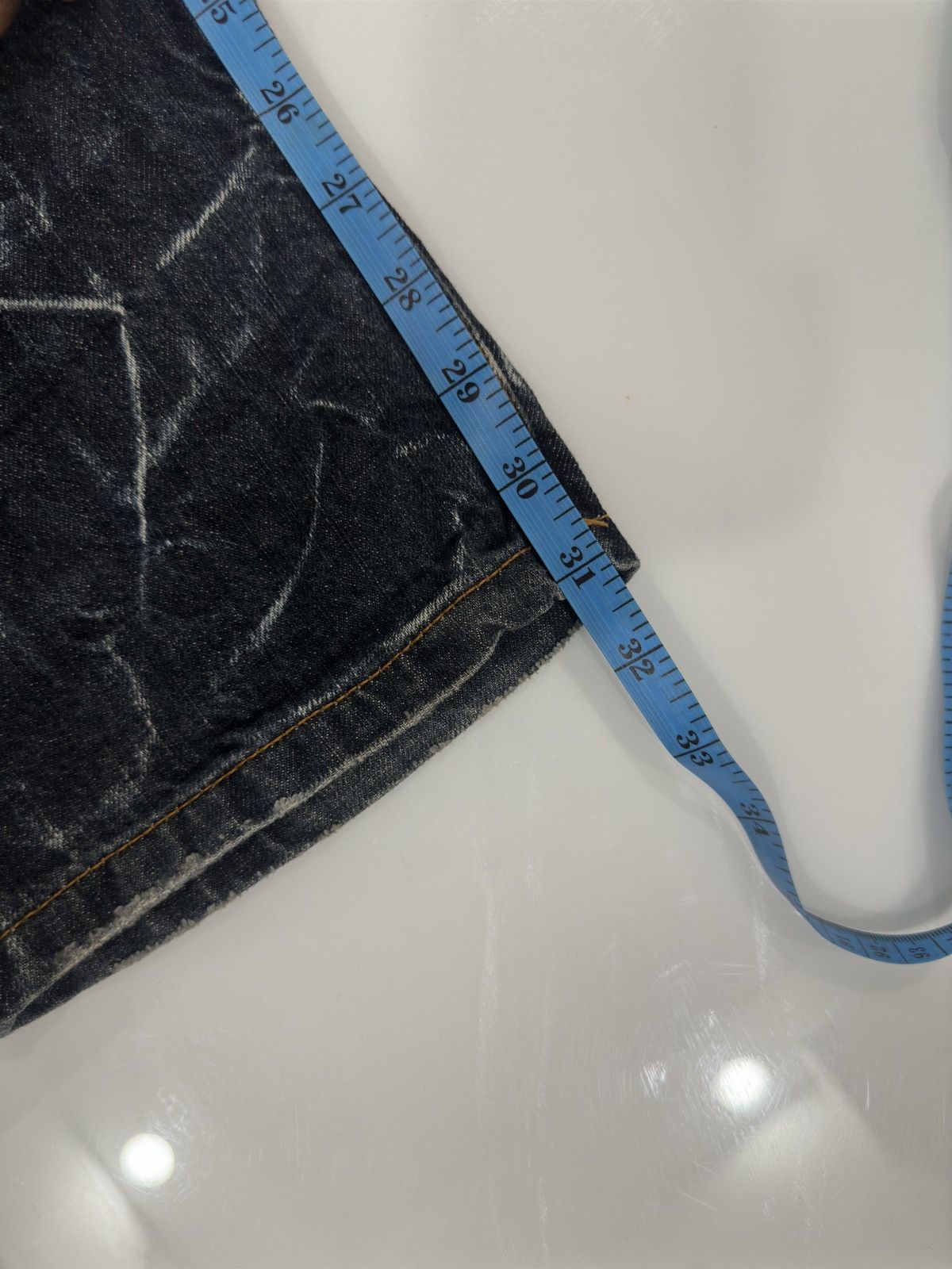 If Six Was Nine × Japanese Brand × Le Grande Bleu (L.G.B.) Vintage Y2k Nylaus Clawmark Faded Jeans Undercover Style Size US 29 - 17 Thumbnail