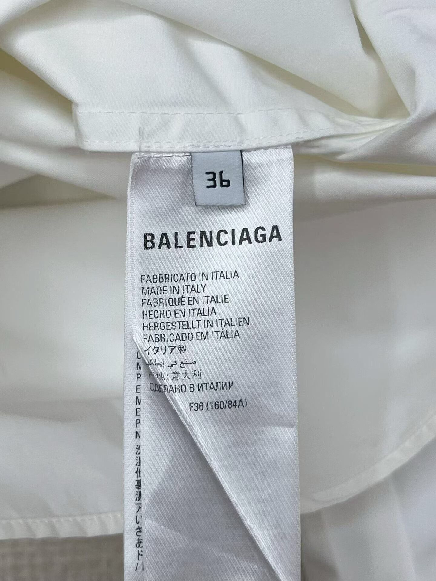 Balenciaga balenciaga logo long sleeve white shirt Size US XL / EU 56 / 4 - 5 Thumbnail
