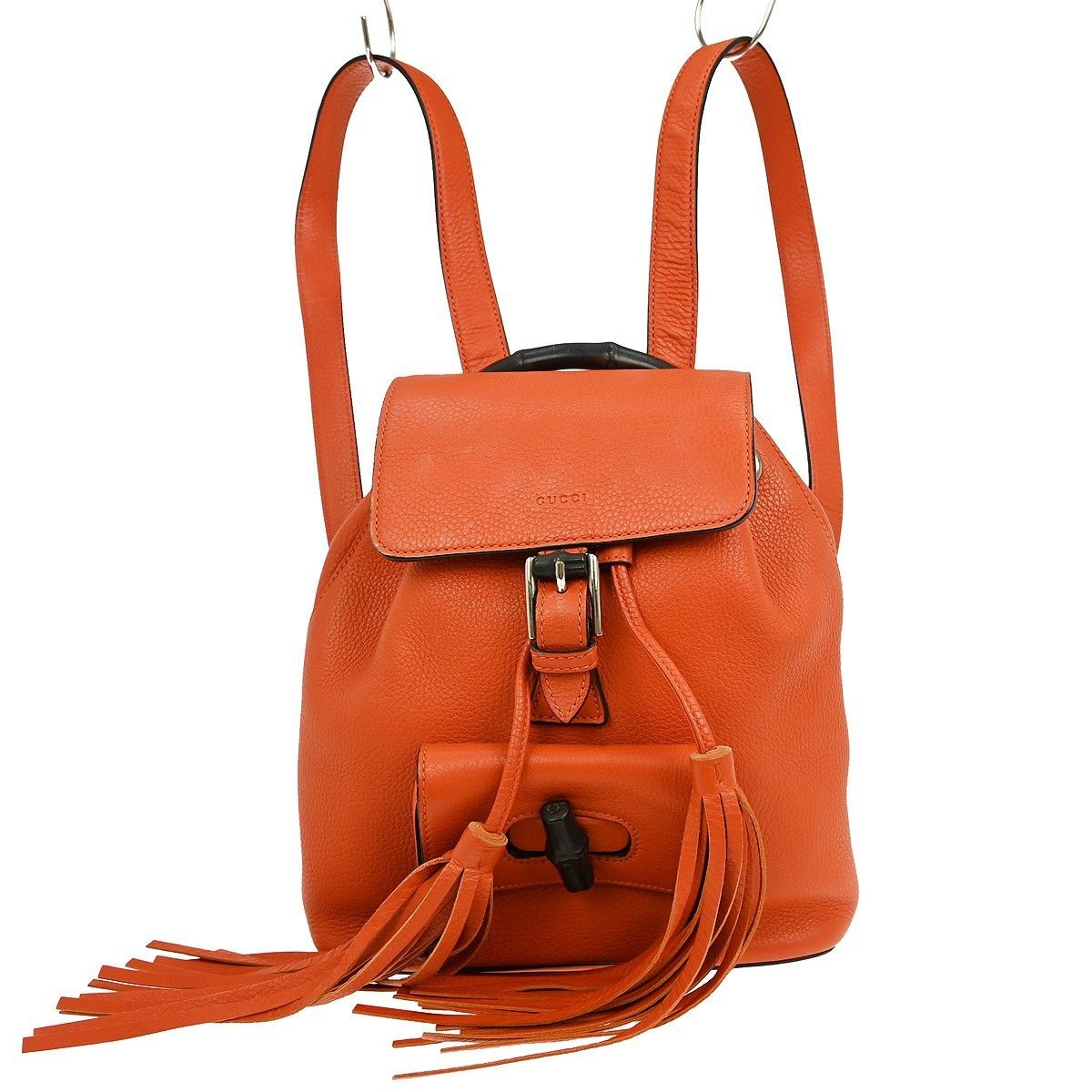 Gucci Gucci Bamboo Tassel Backpack Leather Size ONE SIZE - 1 Thumbnail
