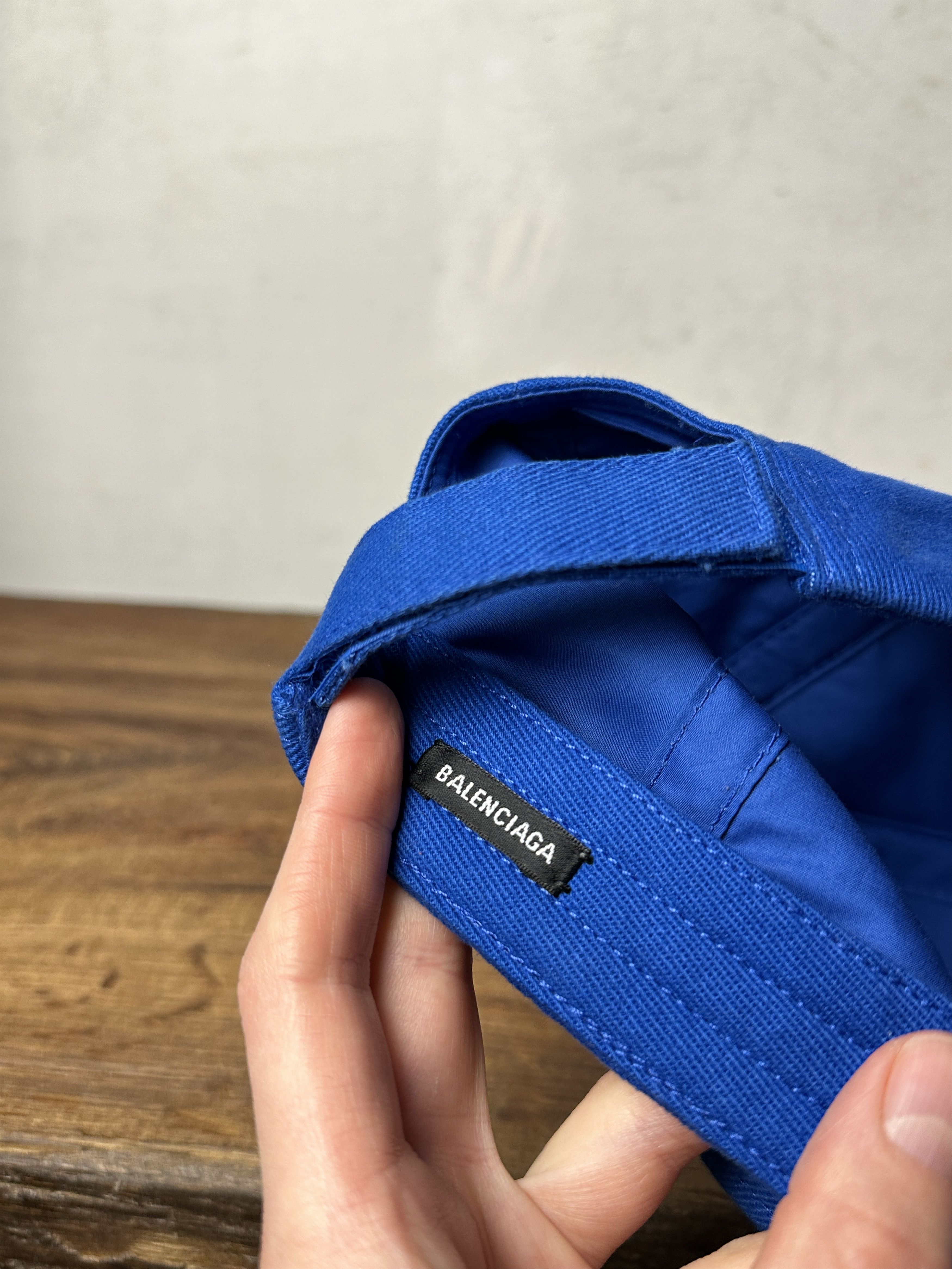 Balenciaga Balenciaga Embroidered Blue Logo Cap Size ONE SIZE - 11 Thumbnail