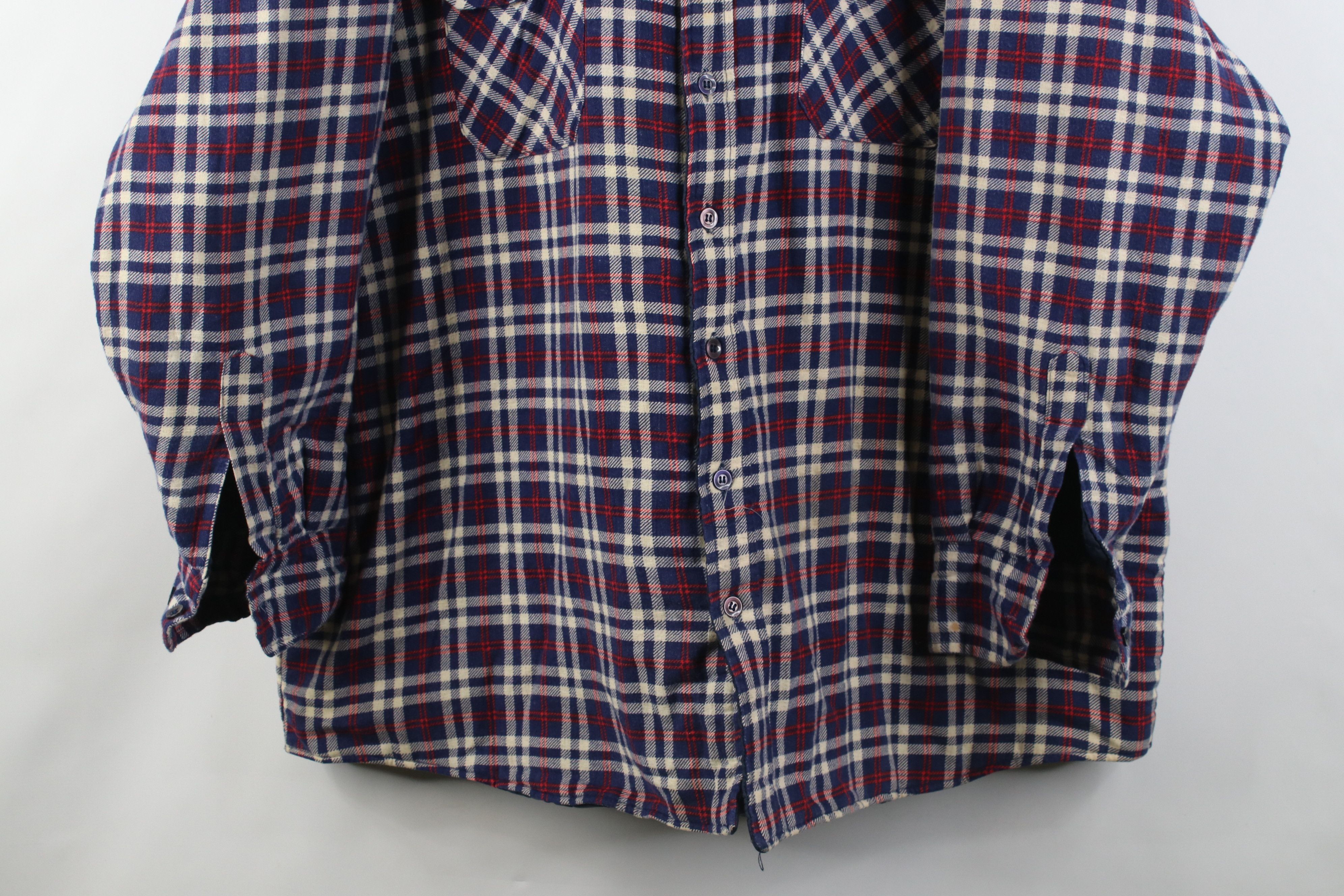 Vintage Vintage 90s Streetwear Button Shirt Jacket Jac Shirt Plaid Size US XXL / EU 58 / 5 - 3 Thumbnail