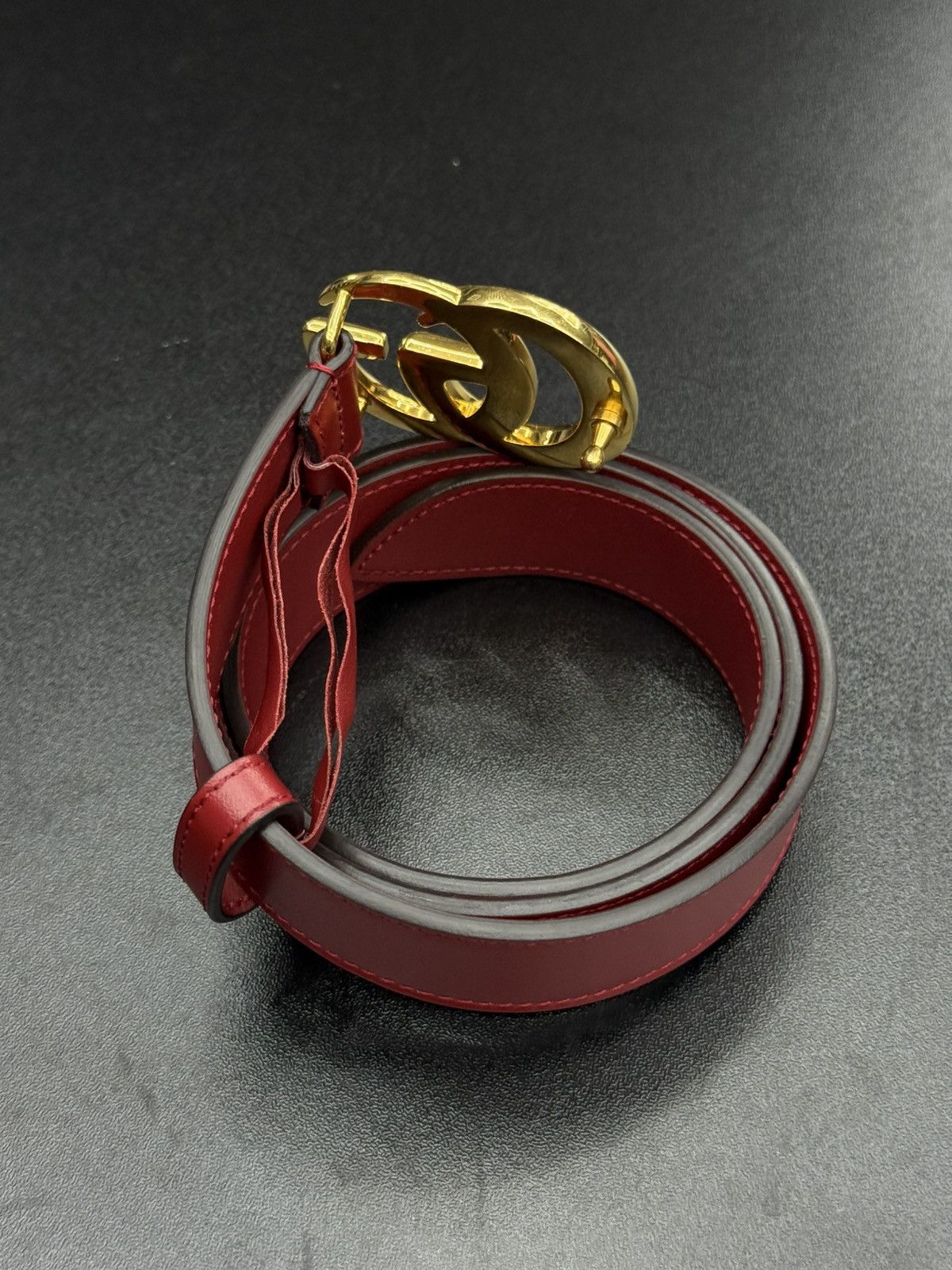 Gucci Gucci Red Belt Women’s Size 80/32 Pre Owned 🧼 Size ONE SIZE - 9 Thumbnail