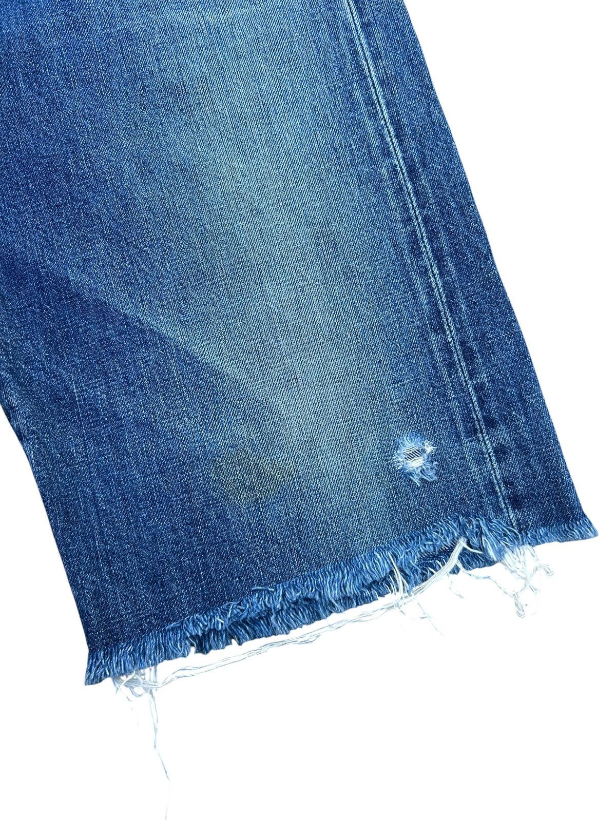 Kapital Vintage Levis Big E Selvedge Short Distressed Denim jeans Size US 33 - 10 Thumbnail