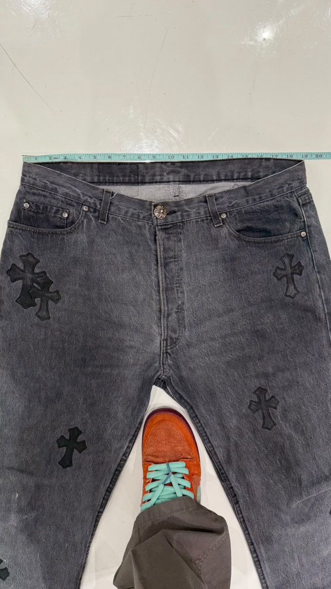 Chrome Hearts Chrome Hearts Levis 501 Grey Cross Patch Denim Size US 36 / EU 52 - 11 Thumbnail