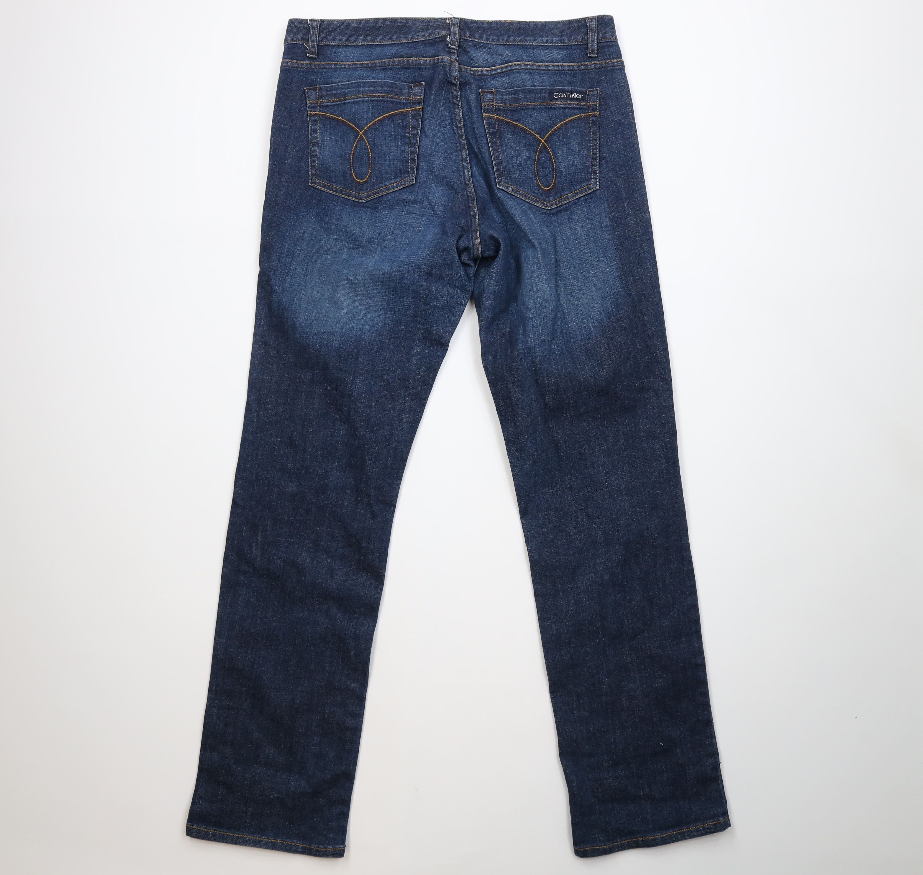 Calvin Klein Vintage Y2K Calvin Klein Babydoll Skinny Straight Leg Jeans Size 36" / US 14 / IT 50 - 12 Thumbnail