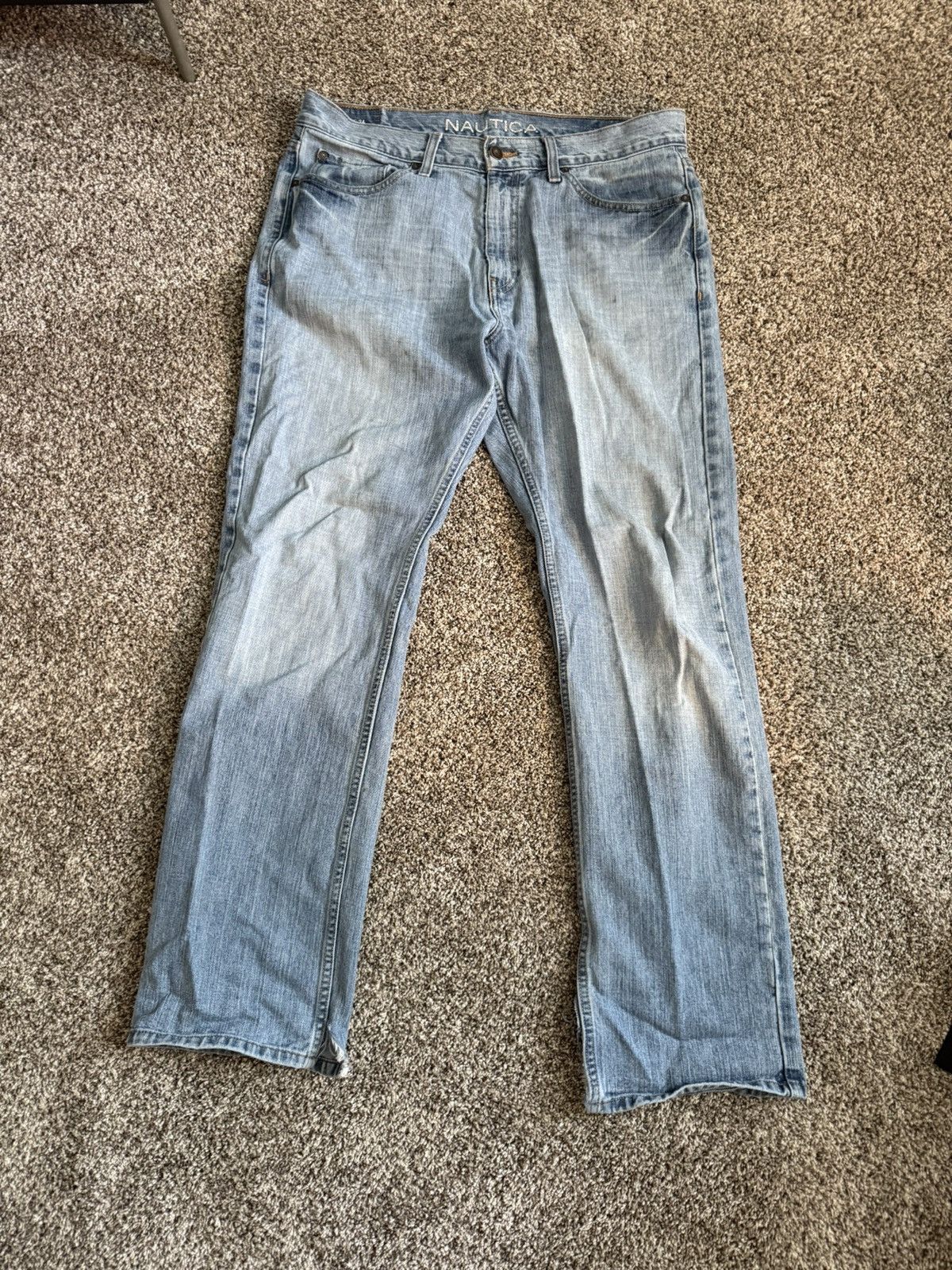 Nautica × Vintage Nautica Light Wash Relaxed Fit Denim Jeans Size US 34 / EU 50 - 1 Thumbnail