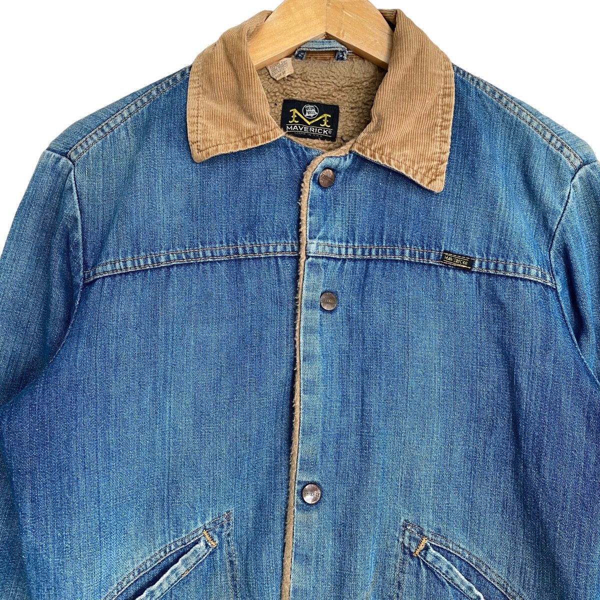 Vintage Vintage 70s Mavericks Blue Bell Denim Sherpa Jacket Size US M / EU 48-50 / 2 - 5 Thumbnail