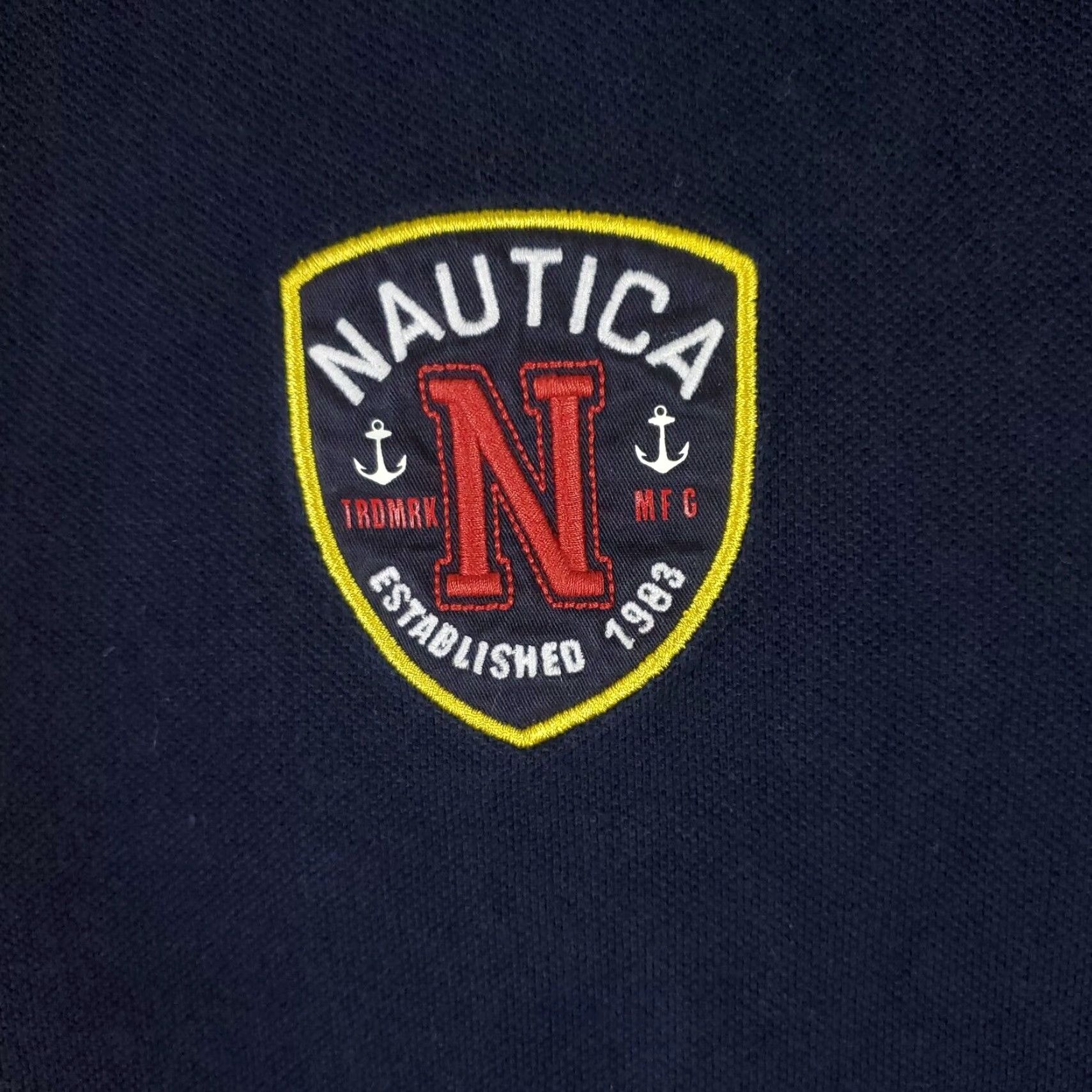 Nautica Nautica Polo Shirt Mens XL Colorblock Short Sleeve Collared Button Classic Casual Adult XL Red Blue Slim Fit Size US XL / EU 56 / 4 - 3 Thumbnail