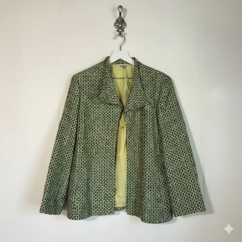 Austin Reed Austin Reed · Tweed Open Blazer · Blue Yellow · Size 14 Size XL / US 12-14 / IT 48-50 - 1 Thumbnail