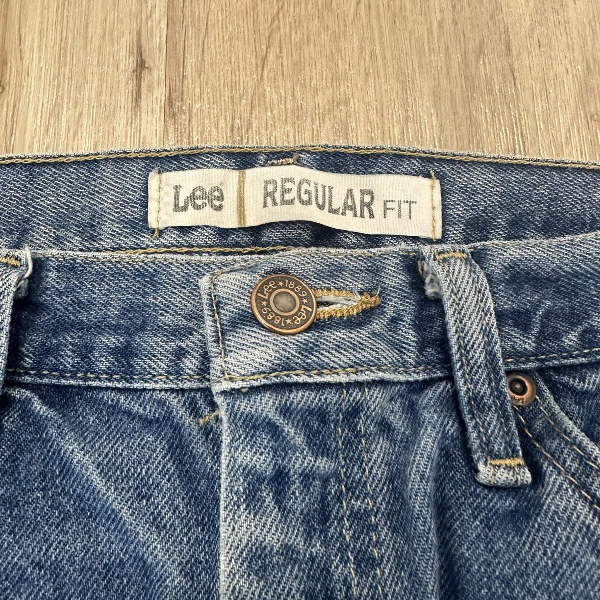 Lee Custom 1of1 Denim Jeans Ape Spit Y2K 36x32 Size US 36 / EU 52 - 8 Thumbnail