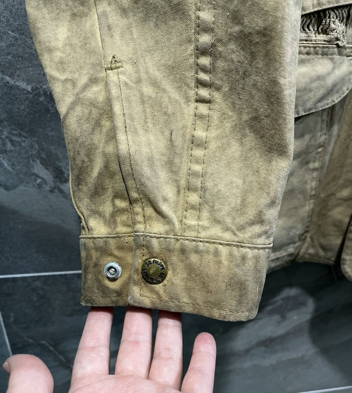Filson Rare Vintage 80s Filson Tin Cloth Field Jacket Rugged Style Size US L / EU 52-54 / 3 - 11 Thumbnail