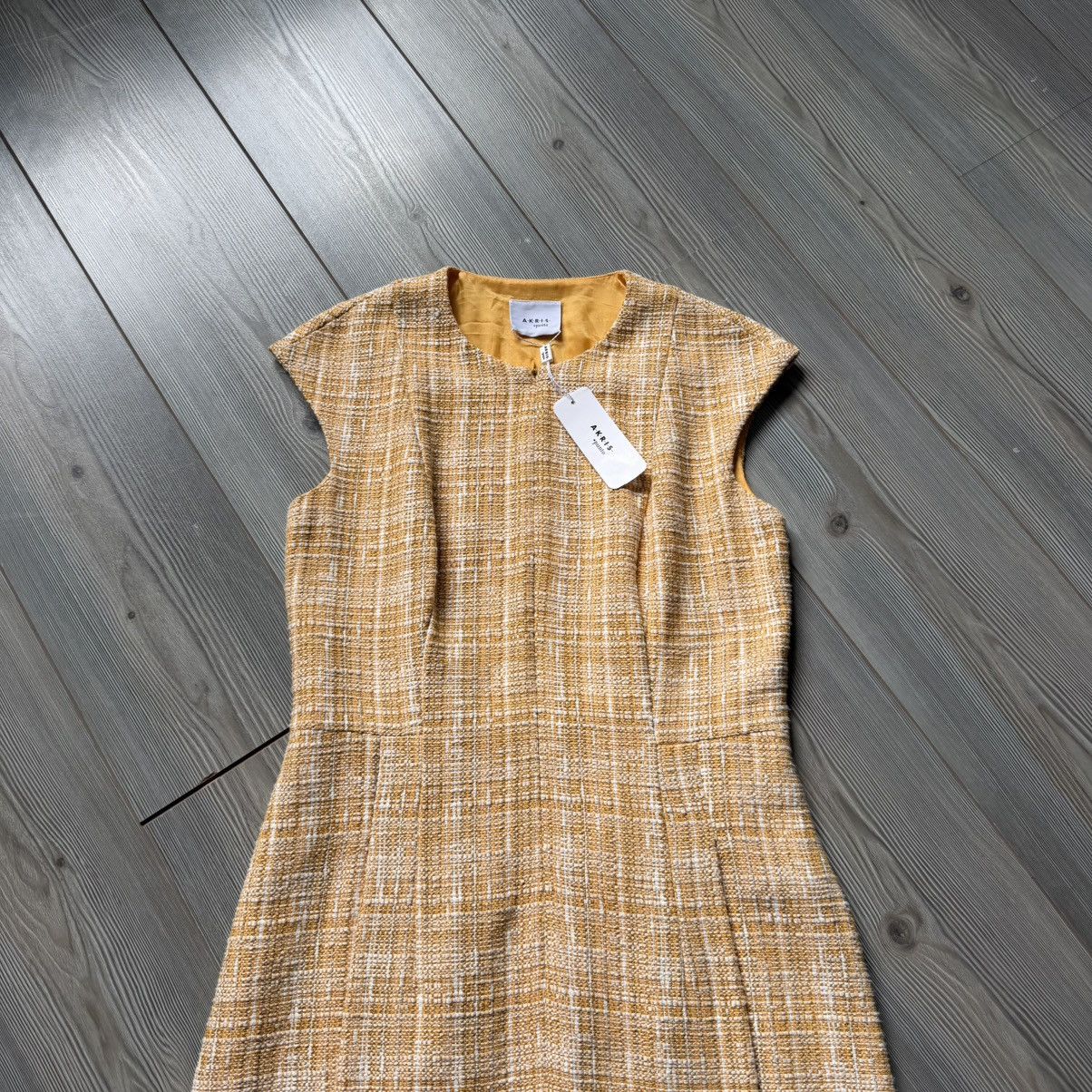 Akris Akris Punto Tweed Sheath Sleeveless Dress Size L / US 10 / IT 46 - 11 Thumbnail