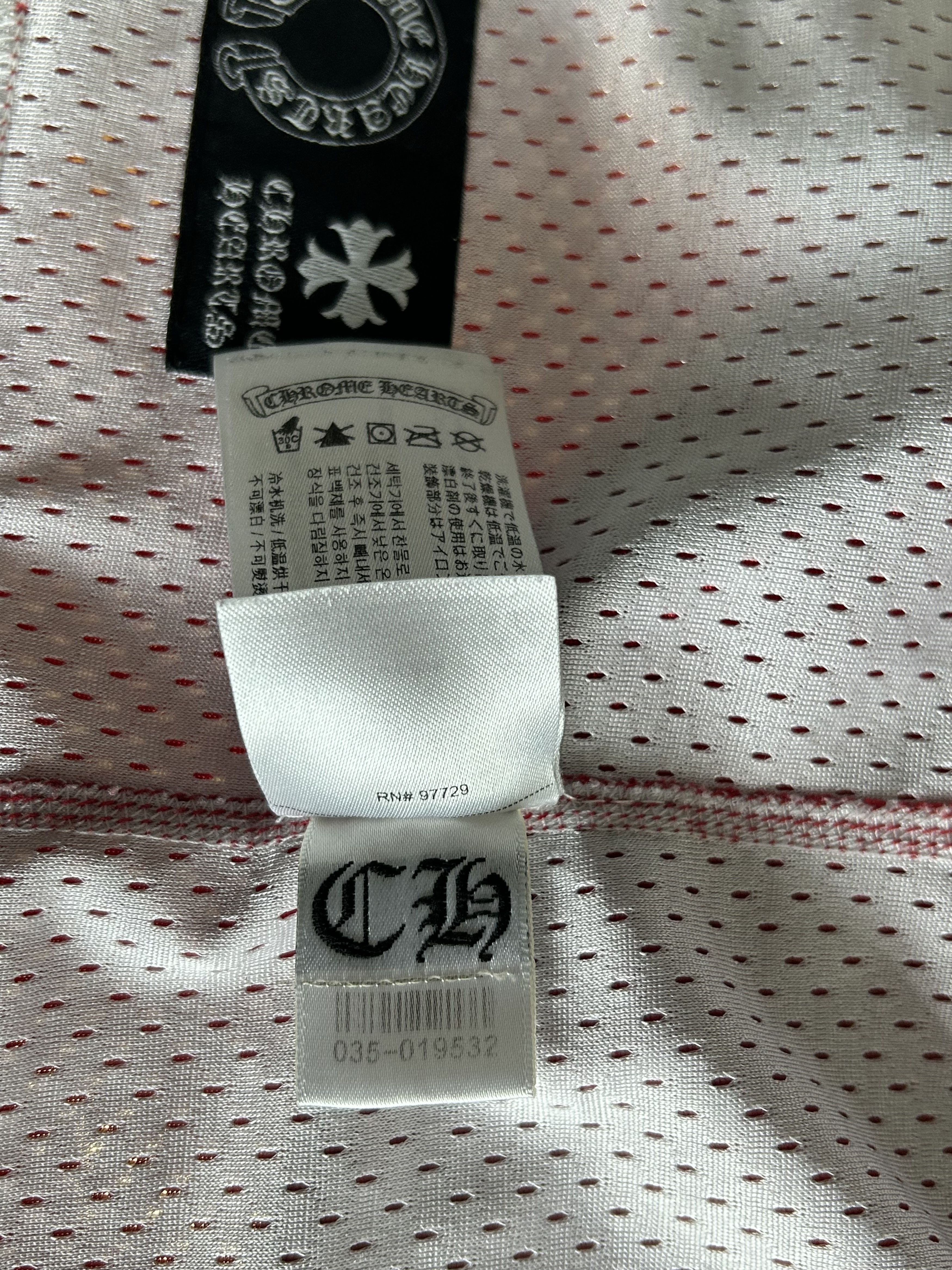 Chrome Hearts Matty Boy Red & White Team Form Reversible Mesh Jersey Size US M / EU 48-50 / 2 - 8 Thumbnail