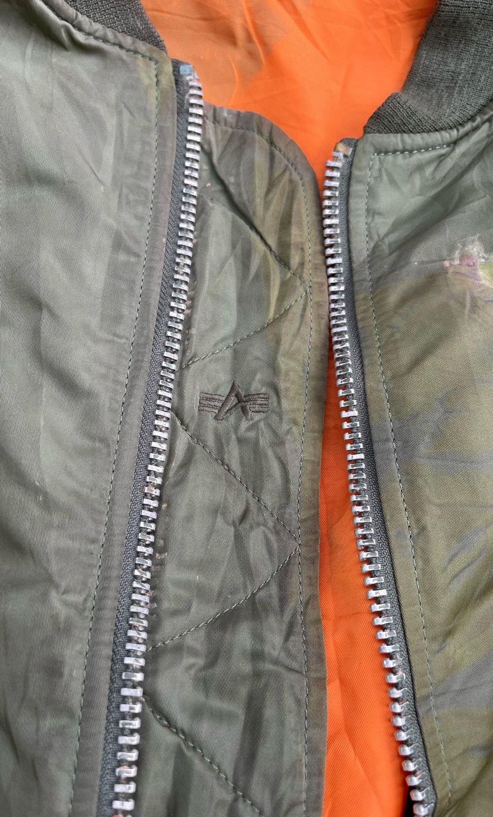 Alpha Industries 🔥Vintage Alpha Industries Ma-1 Flight Bomber Jacket Size US M / EU 48-50 / 2 - 13 Thumbnail
