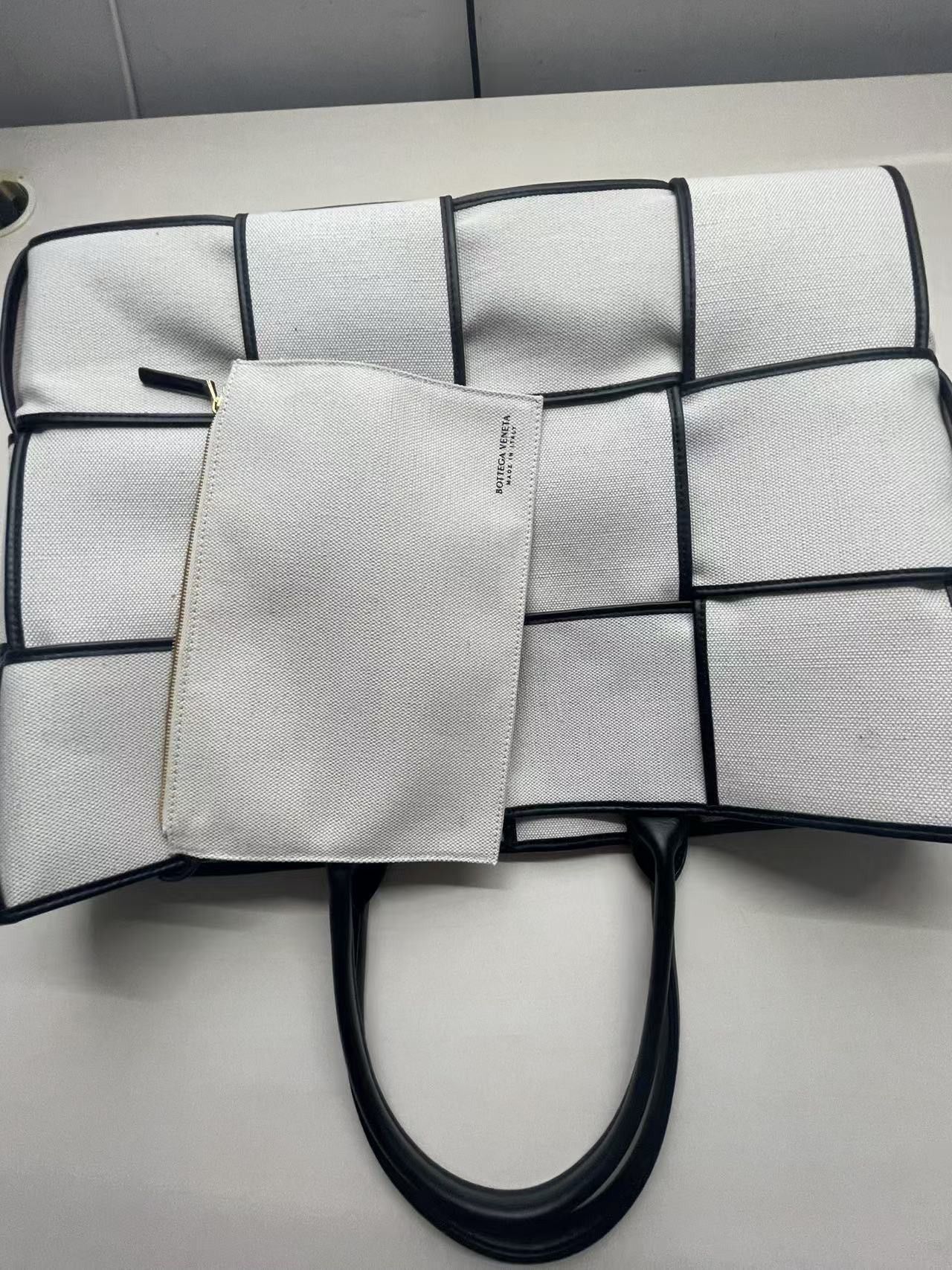 Bottega Veneta Bottega Veneta Large Arco Canvas Tote Bag Size ONE SIZE - 12 Thumbnail