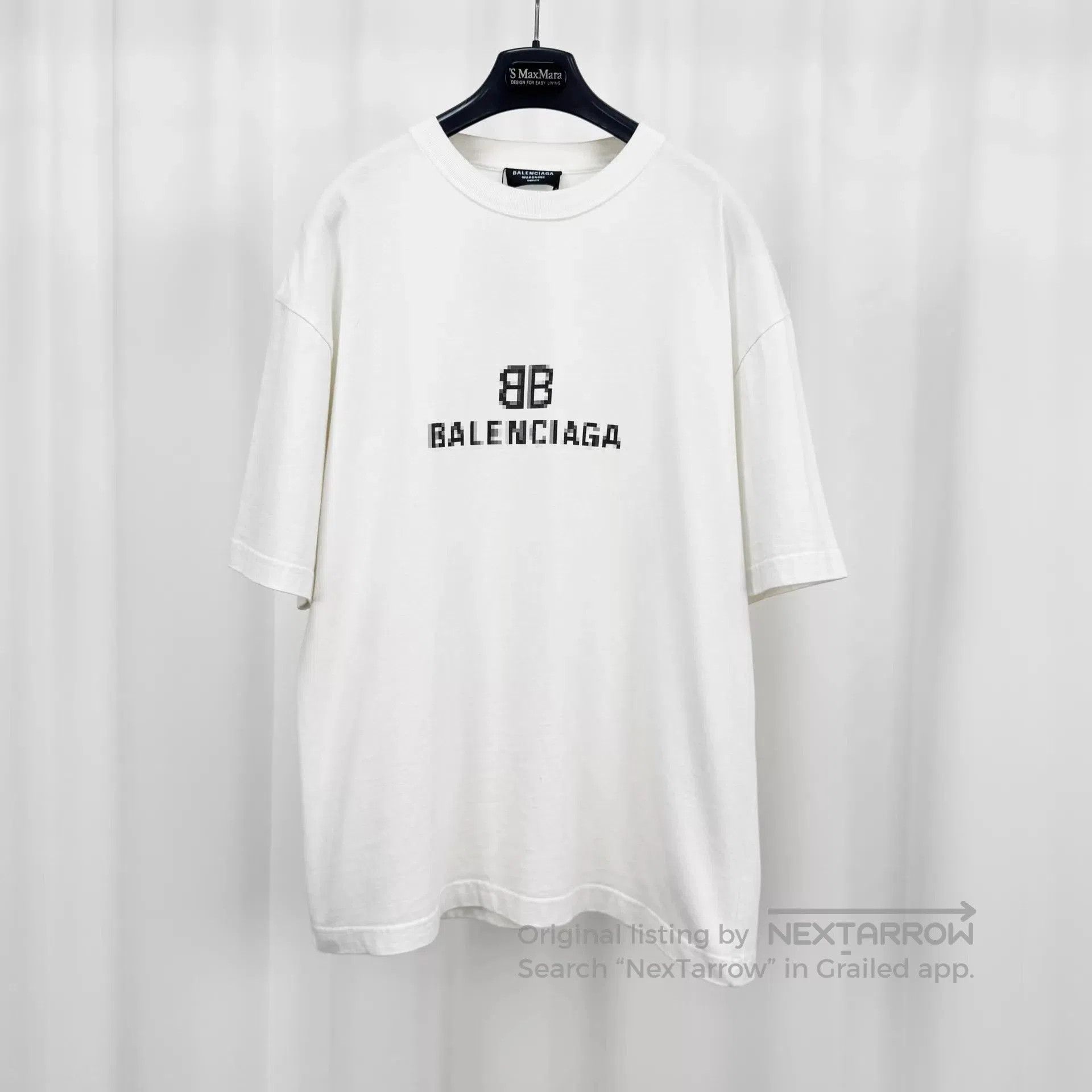 Balenciaga White Short Sleeve Oversized T. Size US S / EU 44-46 / 1 - 1 Thumbnail