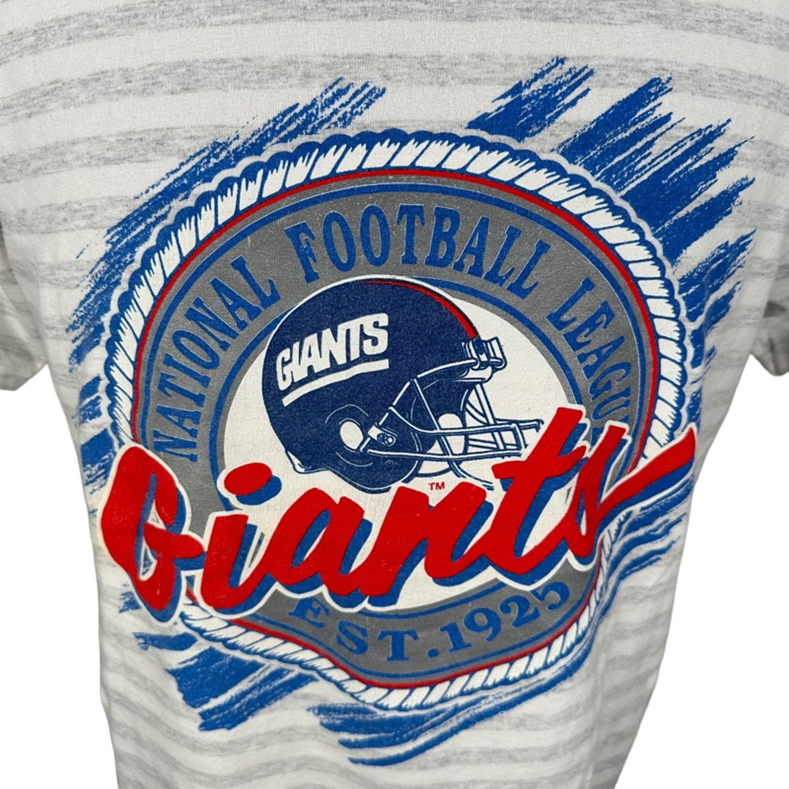 NFL Vintage New York Giants Trench Ultra T-Shirt L Gray USA 90s Size US L / EU 52-54 / 3 - 7 Thumbnail