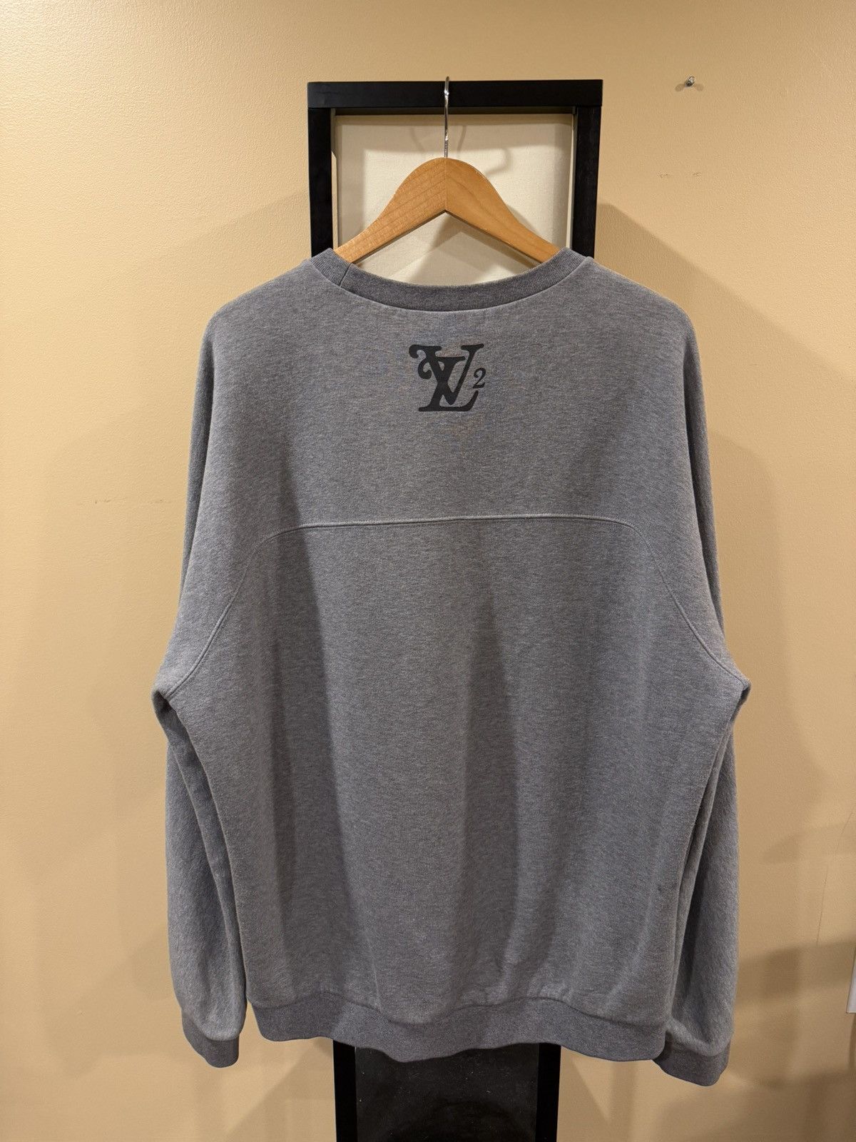 Louis Vuitton × Nigo Louis Vuitton x Nigo Human Heather Grey Crewneck SweatShirt Size US XXL / EU 58 / 5 - 9 Thumbnail